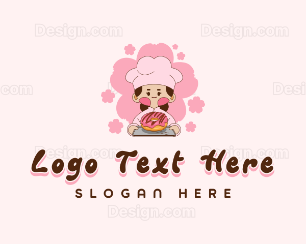 Sweet Doughnut Baker Logo