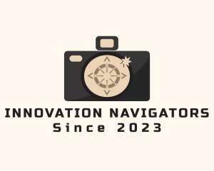 Compass Camera Navigation logo design