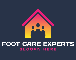 House Family Care logo design