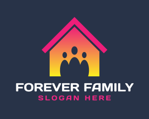House Family Care logo design