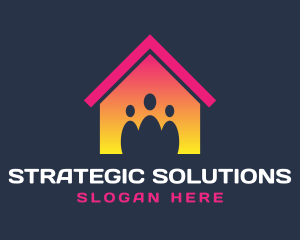 House Family Care logo design