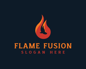 Fish Flame Gastropub logo design