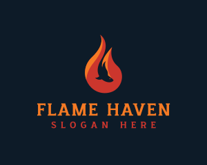 Fish Flame Gastropub logo design