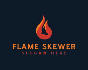 Fish Flame Gastropub logo design