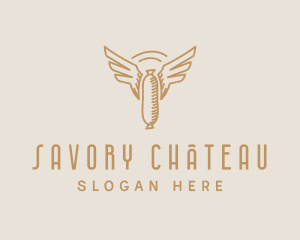 Sausage Wing Meat logo design