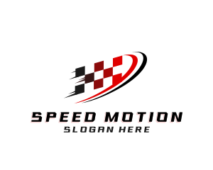 Fast Racing Flag logo design