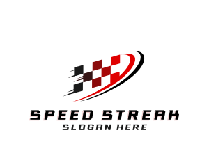 Fast Racing Flag logo design