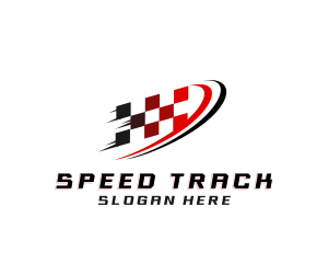 Fast Racing Flag logo design