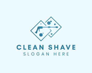 Clean Bubbles Power Washing  logo design