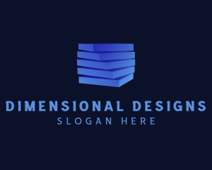 3D Cube Company  logo design