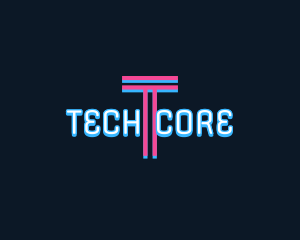 Neon Tech Digital logo design