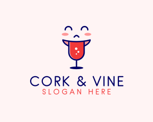 Happy Hour Wine  logo design