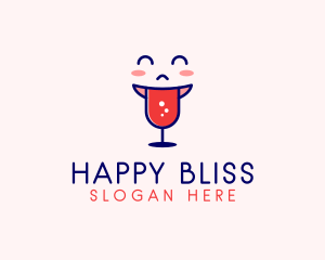 Happy Hour Wine  logo design