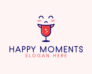 Happy Hour Wine  logo design