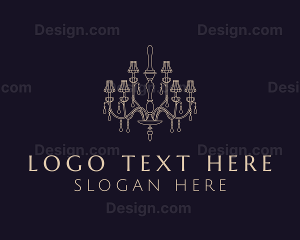 Chandelier Light Fixture Logo