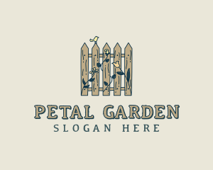 Landscaping Lawn Fence logo design