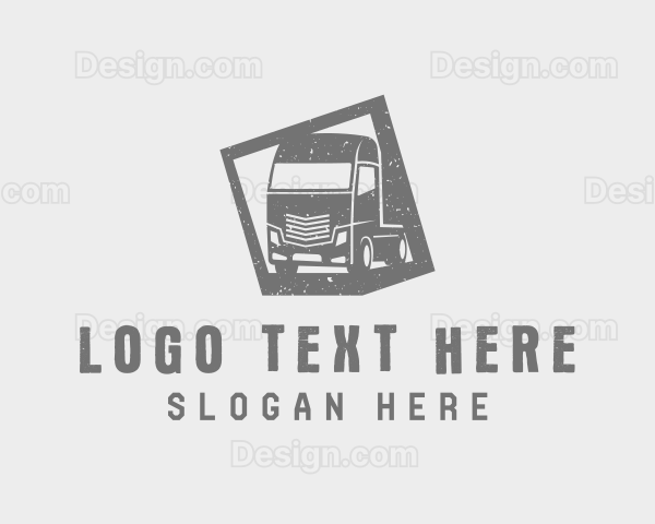 Freight Truck Delivery Logo