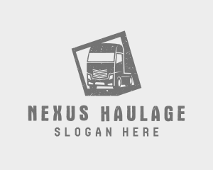 Freight Truck Delivery logo design