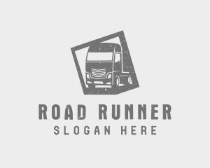 Freight Truck Delivery logo design