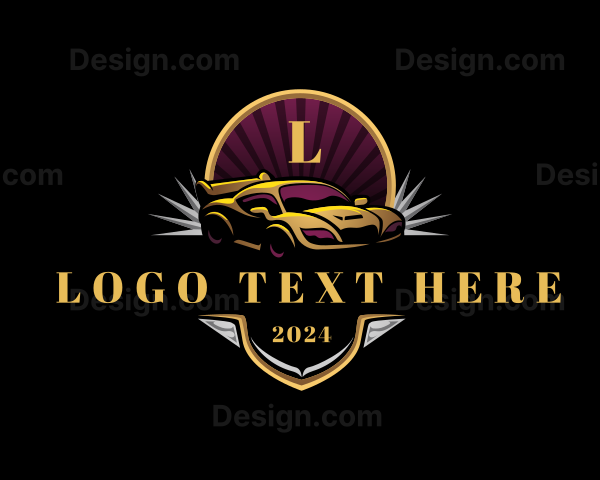 Elegant Racing Car Logo