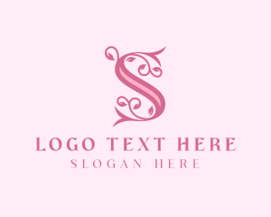 Wellness Floral Letter S logo