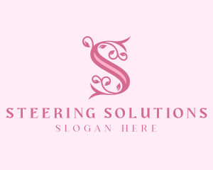 Wellness Floral Letter S logo design