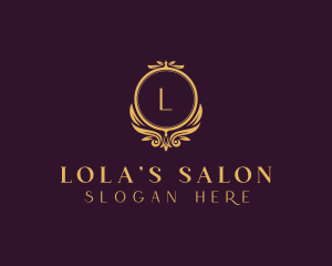 Elegant Floral Salon logo design