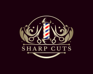 Barbershop Scissors Scissors logo
