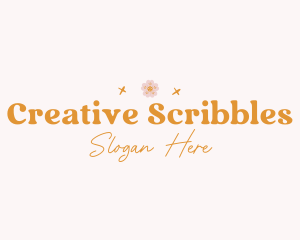 Floral Doodle Boutique logo design