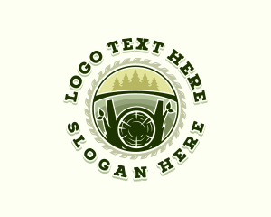 Lumberjack Tree Logging logo