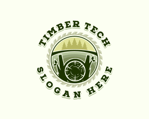 Lumberjack Tree Logging logo