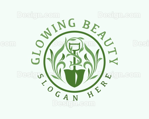 Landscaping Planting Shovel Logo