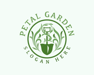 Landscaping Planting Shovel logo design