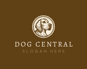 Dog Portrait Canine logo design