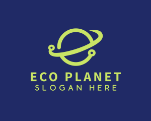 Green Planet Orbit logo design