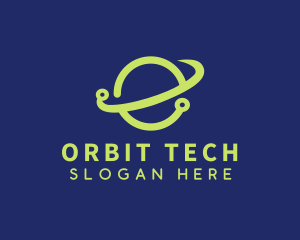 Green Planet Orbit logo design