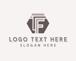 Hexagonal Company Letter F Logo