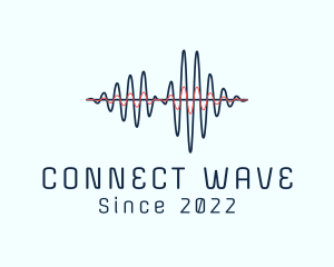 Telecommunications Audio Wave logo design