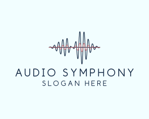 Telecommunications Audio Wave logo design