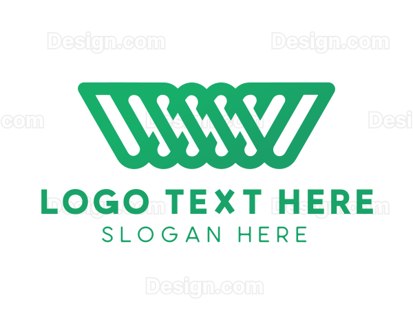 Abstract W Pattern Logo