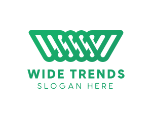Abstract W Pattern logo