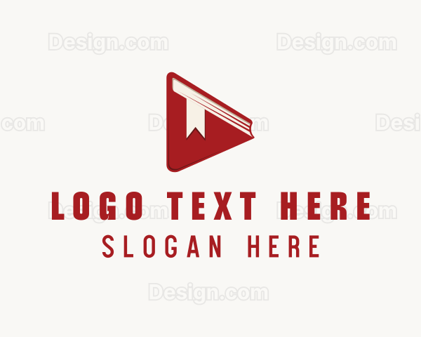 Book Play Button Logo