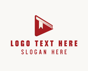 Book Play Button logo