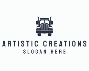 Armored Trailer Truck logo design