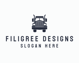 Armored Trailer Truck logo design