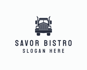 Armored Trailer Truck logo design