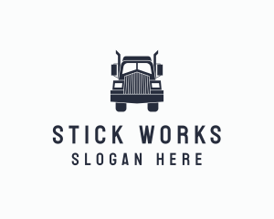 Armored Trailer Truck logo design