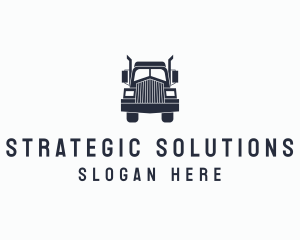 Armored Trailer Truck logo design