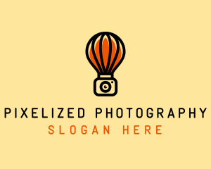 Camera Hot Air Balloon logo design