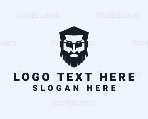 Masculine Beard Guy Logo